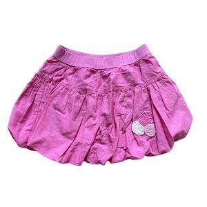 Toddler Girls Savannah Bright Pink Pull-On Bubble Skirt - Sz 4T